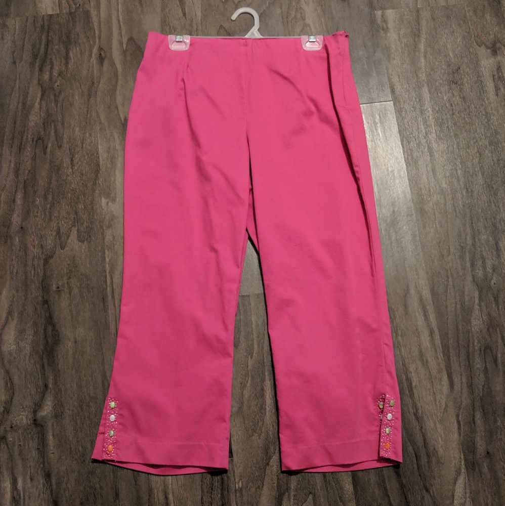 Pink capri pants